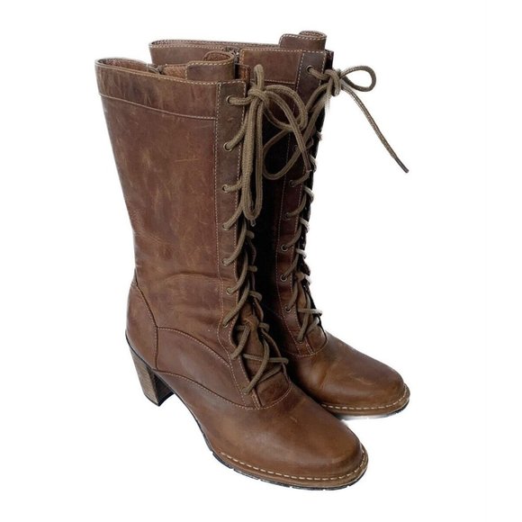 Clarks Shoes - Clarks Indigo Rove Lace-up Boot Women's Size 6.5 Brown Western Y2K Granny